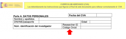 CV abreviado